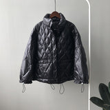 Loose diamond fashion jacket