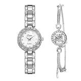 Watches-Set Bangle Clock Bracelet Wrist-Watch Quartz Women Fashion Ladies Brand Luxury