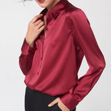 Silk long sleeve shirt