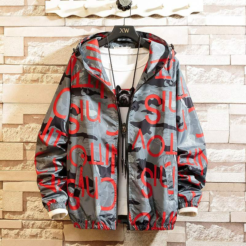 Men's Casual Streetwear Hooded Printing Coats: Elevate Your Urban Style - Minihomy