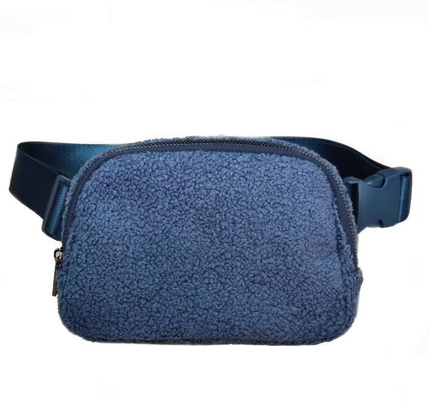 Plus Velvet Fanny Pack Sports Chest Crossbody Bag Outdoor Men's And Women's - Minihomy