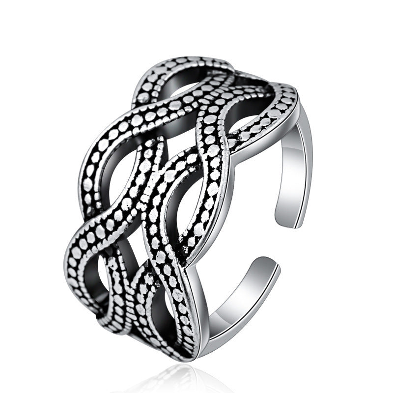 Curved Punk Personality Men's And Women's Rings - Minihomy