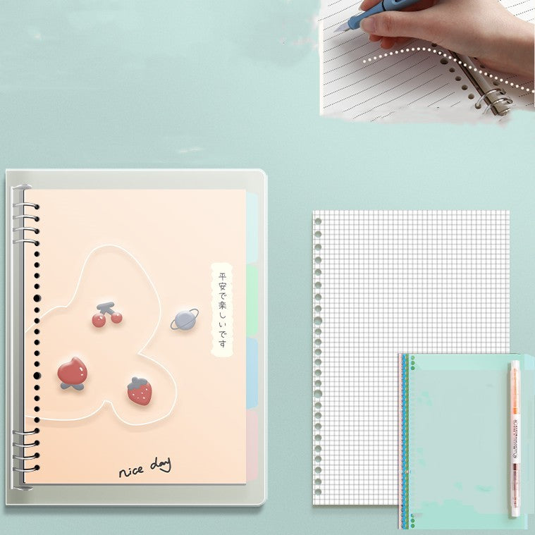 B5 No Scratch Detachable Notebook: Loose-leaf & Durable for Students - Minihomy