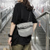 Diagonal Drawstring Fabric Waist Bag - Minihomy