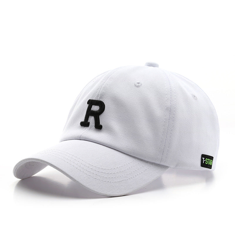 Adjustable Cap Letter R Embroidery Unisex Baseball Cap