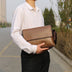 Business Casual Pu One Shoulder Diagonal Bag Multifunctional Solid Color Briefcase - Minihomy