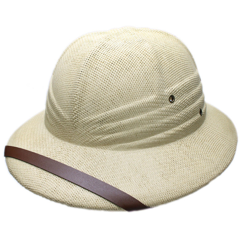 British Explorer Straw Pith Helmet Sun Hat - Toquilla