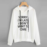 Hooded Casual Ladies Loose Sweatshirts