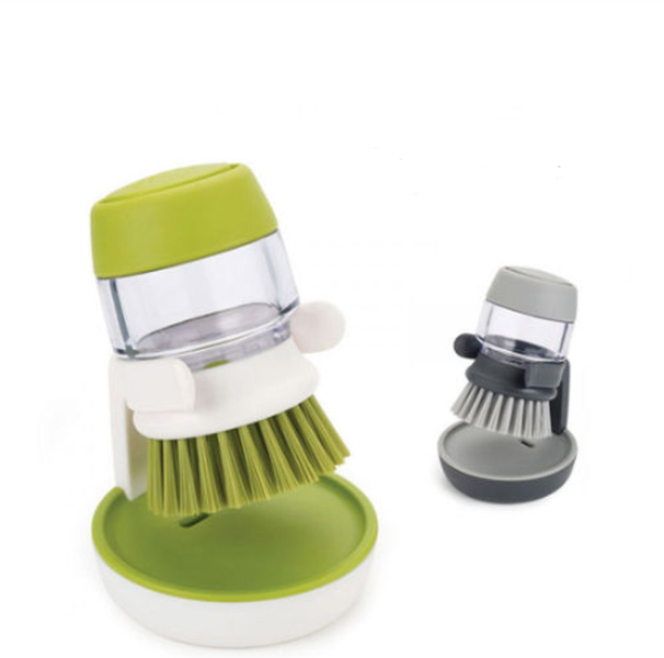 Dishwashing And Pot Washing Brush With Liquid Soap For Tableware - Minihomy