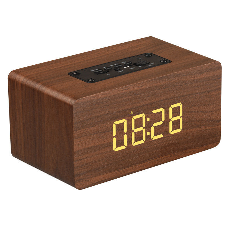 Clock Version Wooden Bluetooth Speaker - Minihomy