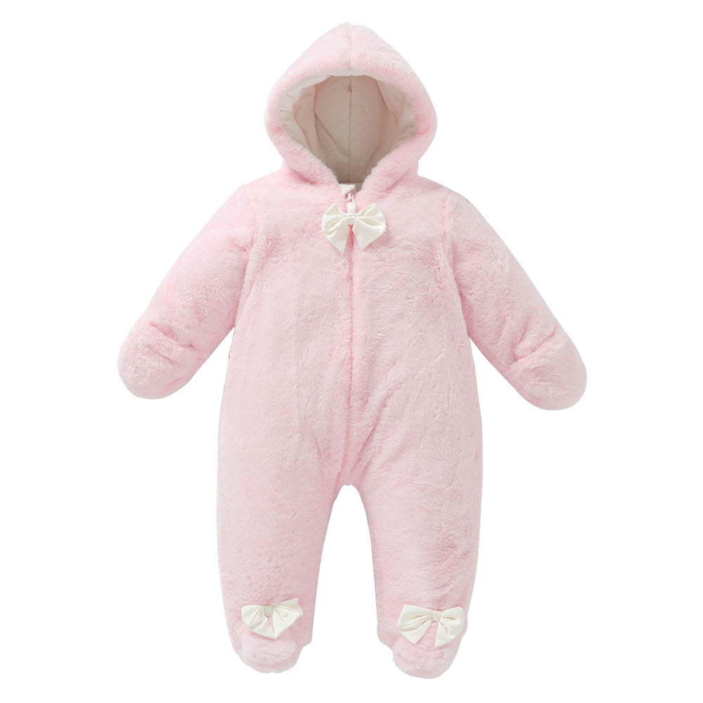 Baby And Toddler Jumpsuit Thickened Children's Coral Fleece