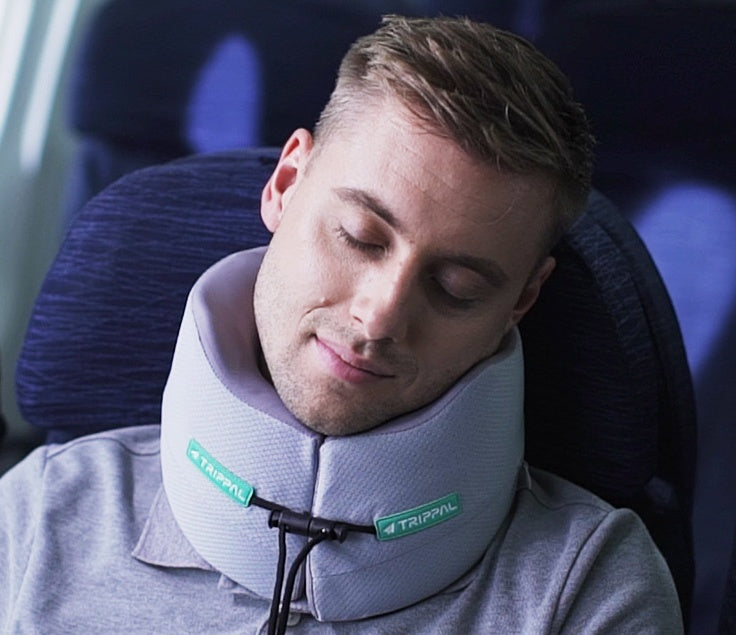 Trippal Travel Neck Pillow: Memory Foam, Dual-Core Support, U-Shape, Portable, Neck Protector