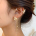 Butterfly Tassel Ear Clip Long Female Non-piercing Earrings - Minihomy