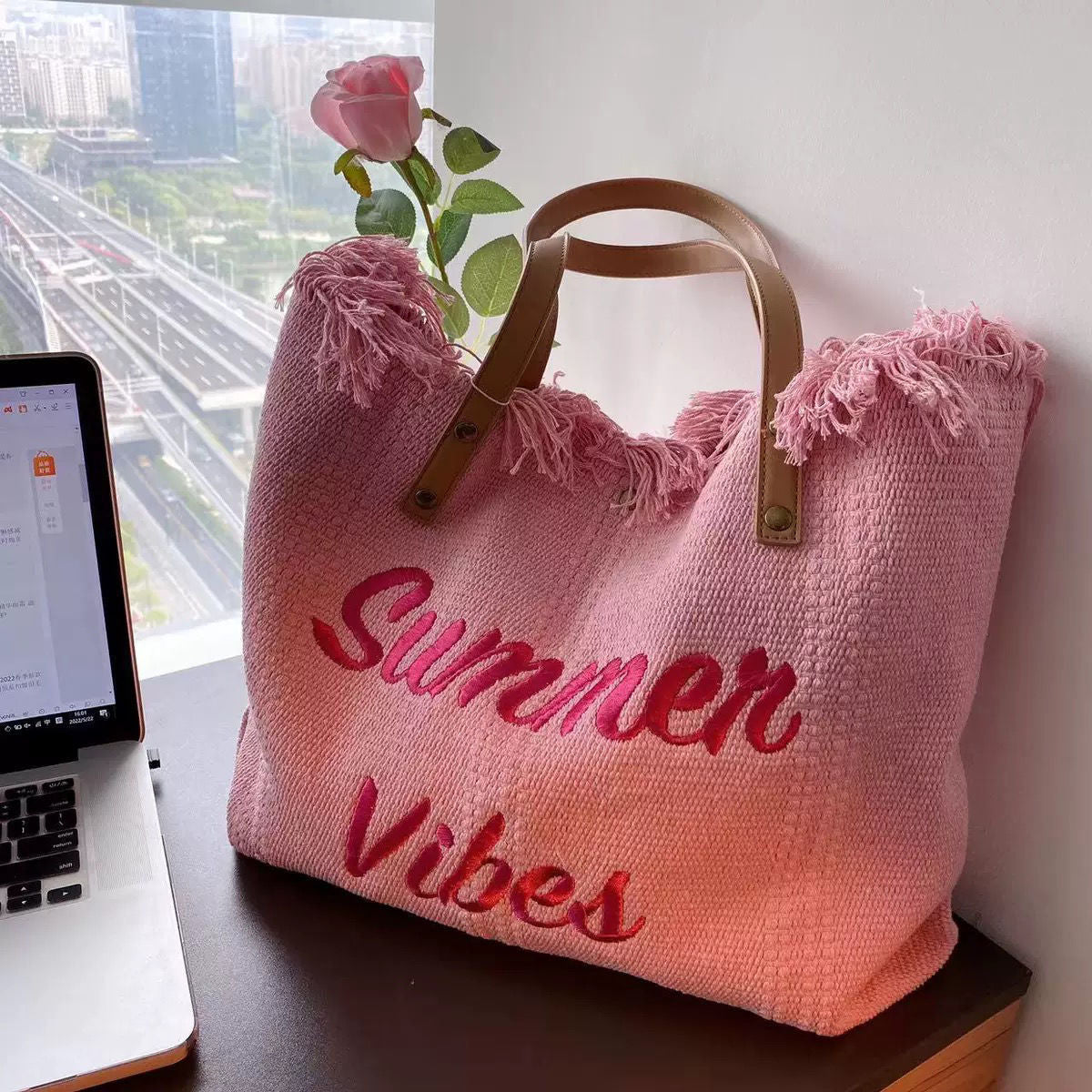 Beach Bag Travel Tote