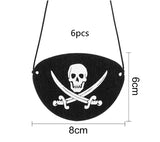 Halloween Pirate Captain Cosplay Costume Accessories Colony Pirate Hat Single Eye