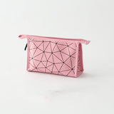 Lingge Cosmetic Bag PU Waterproof Handbag - Minihomy