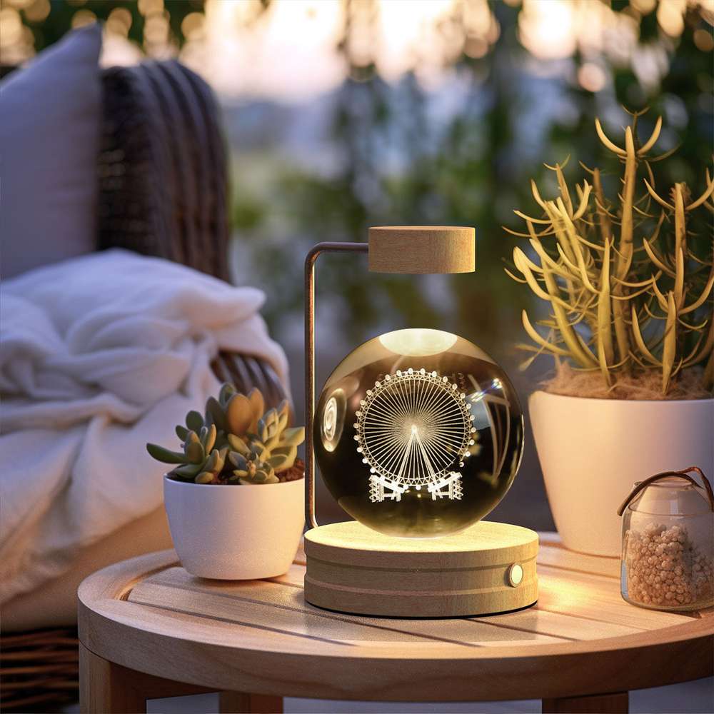 Crystal Ball Cosmic Dinosaur Indoor Night Light - Minihomy