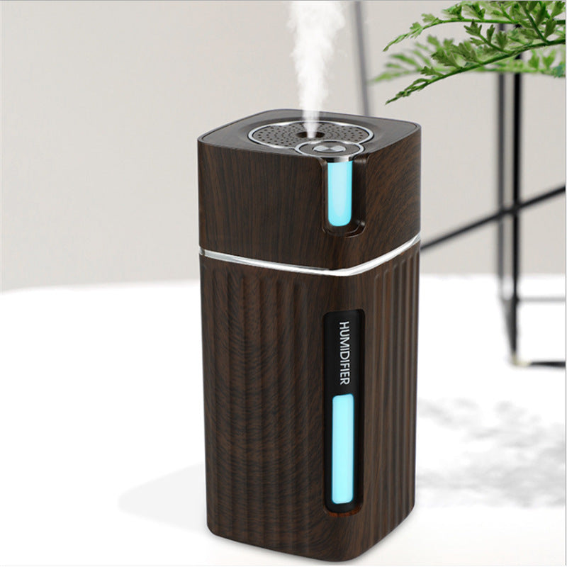 Breathe Easy and Relax with the Wood Grain Electric Humidifier & Diffuser - Minihomy