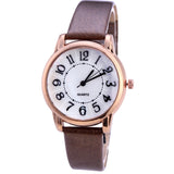 Women Simple Dial Wristwatches Casual Fashion Luxury Leather Strap Quartz Watches Clock Relogio Feminino