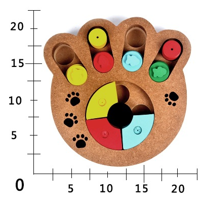 Multifunctional Pet Dog Puzzle Toy Wood Feeder Iq Training Dog Toys