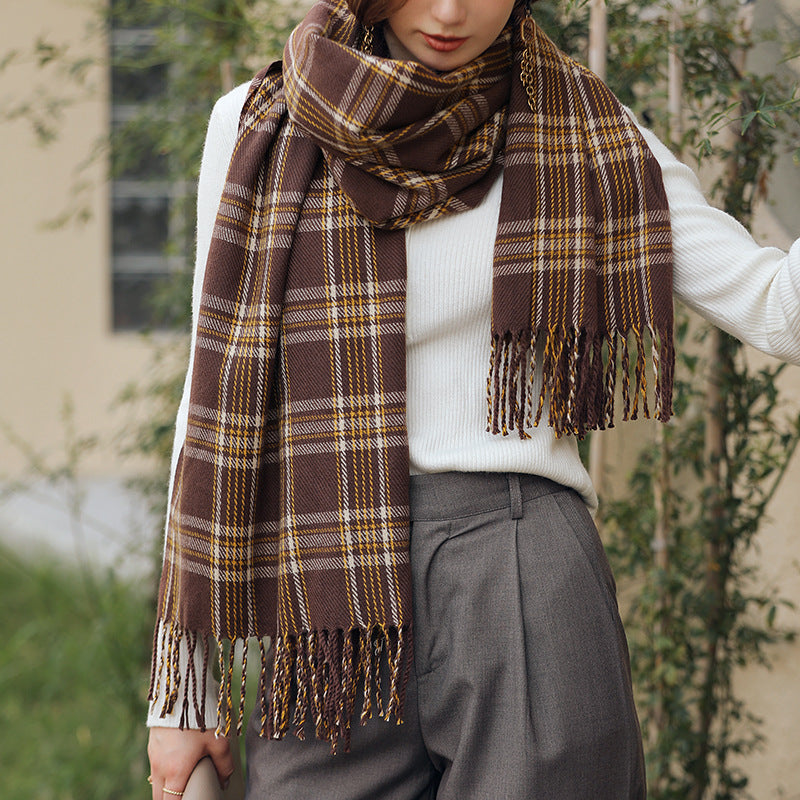 Women's Line Printed Cashmere Scarves