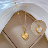 Valentine's Day Temperamental Personality Minimalist Stove Real Gold Necklace