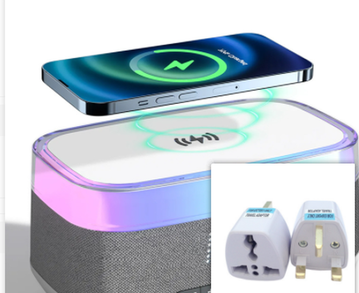 Intelligent Multifunctional Alarm Clock Bluetooth Speaker Wireless Charger - Minihomy