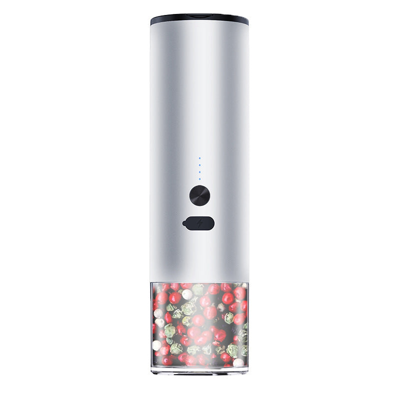 Rechargeable Electric Salt & Pepper Grinder Set with LED Light - Kitchen Gadgets