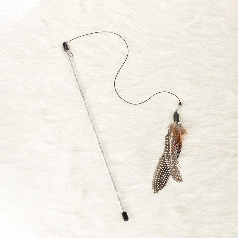 Pet Dog Cat Toy Feather Funny Cat Stick