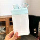 Portable Pocket Water Bottle Creative Flat Sports Bottle Simple