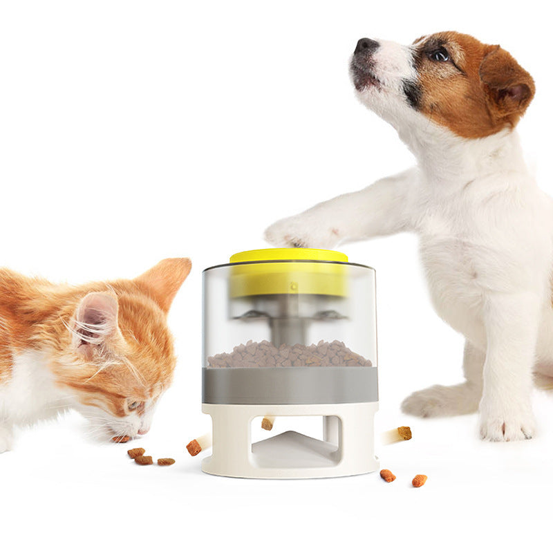 Dog Food Feeder Pet Accessories Cat Feeder Catapult Educational Dog Toys Pet Supplies Food Dispenser Just One Snap Comes Food