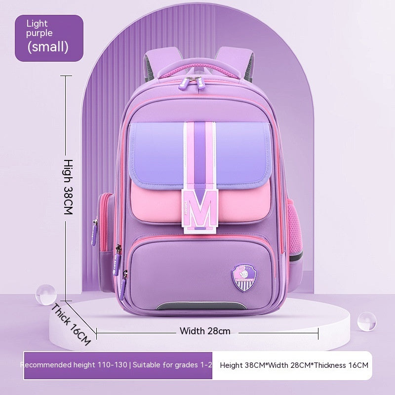 Lightweight School Backpack for Kids - Large Capacity, Spine Protection for Primary School Students