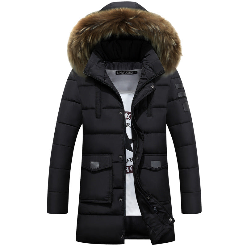 Men s Warm Overcoat Winter Coat Parka Hooded Jackets - Minihomy