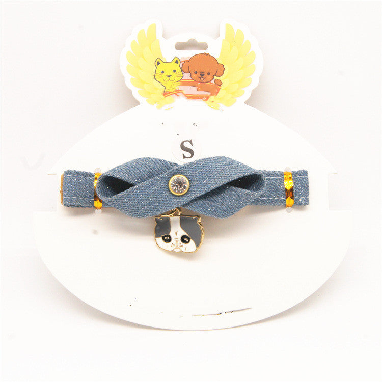 Denim pet Collar - Minihomy