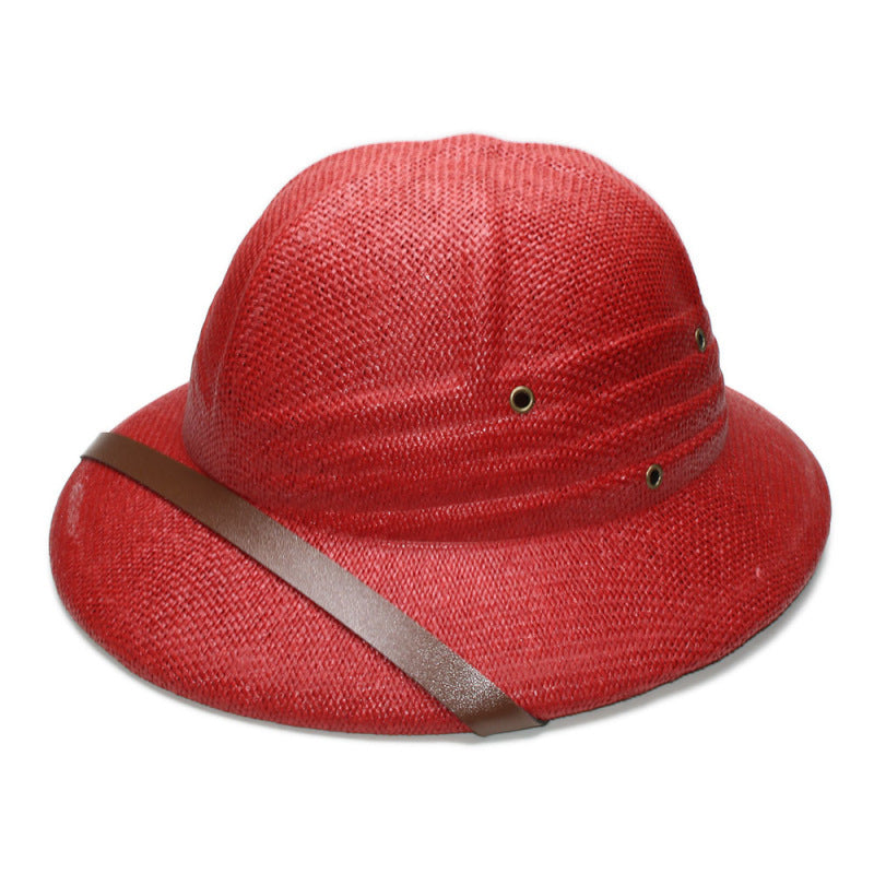 British Explorer Straw Pith Helmet Sun Hat - Toquilla