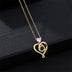 925 Sterling Silver Letter Heart-shaped Necklace For Women - Minihomy