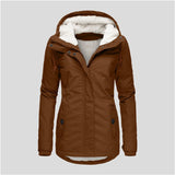 Autumn Winter Berber Fleece Casual Hooded Coat