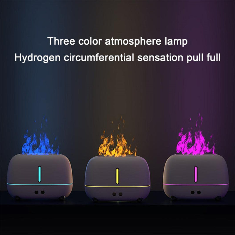 Flame Humidifier & Essential Oil Diffuser - Upgraded Fireplace Aroma USB - Minihomy