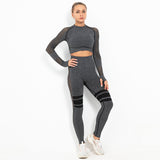 Crop Top Seamless Yoga sets - Minihomy