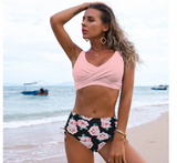 Twist Bikini Women High Waist Swimsuit Summer Beach Clothes