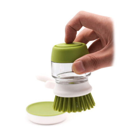 Dishwashing And Pot Washing Brush With Liquid Soap For Tableware