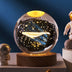 Moon & Planets Crystal Ball Night Light Projector - Creative Gift - Minihomy