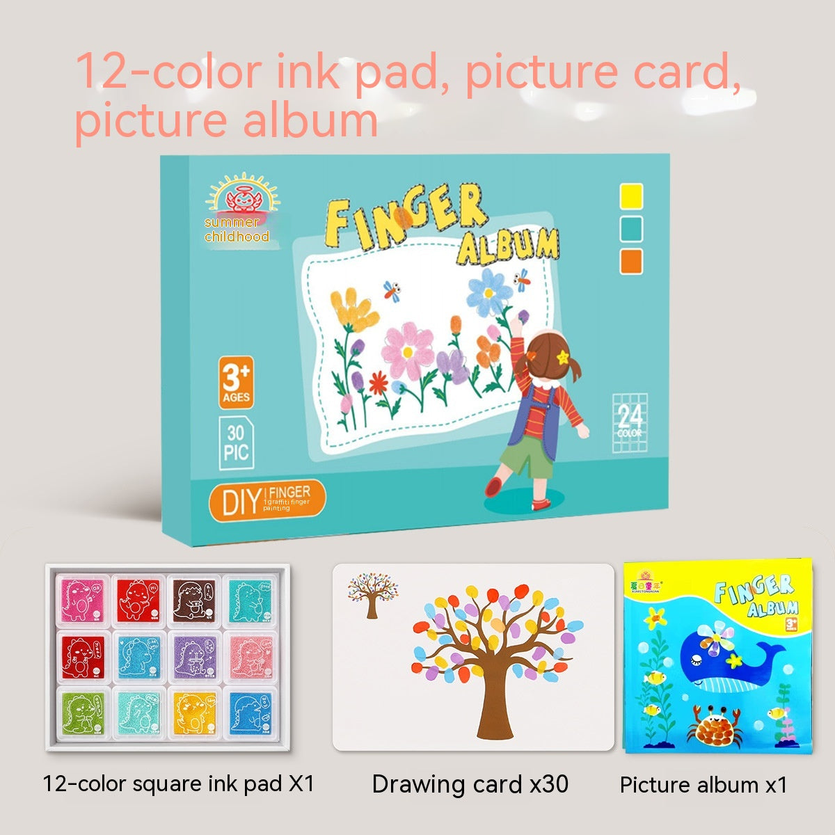 Children's Finger Painting Graffiti Coloring Atlas Toys: Spark Creativity and Fun - Minihomy