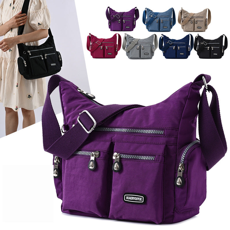 Waterproof Crossbody Bag for Women, Multiple Pockets, Shoulder Bag