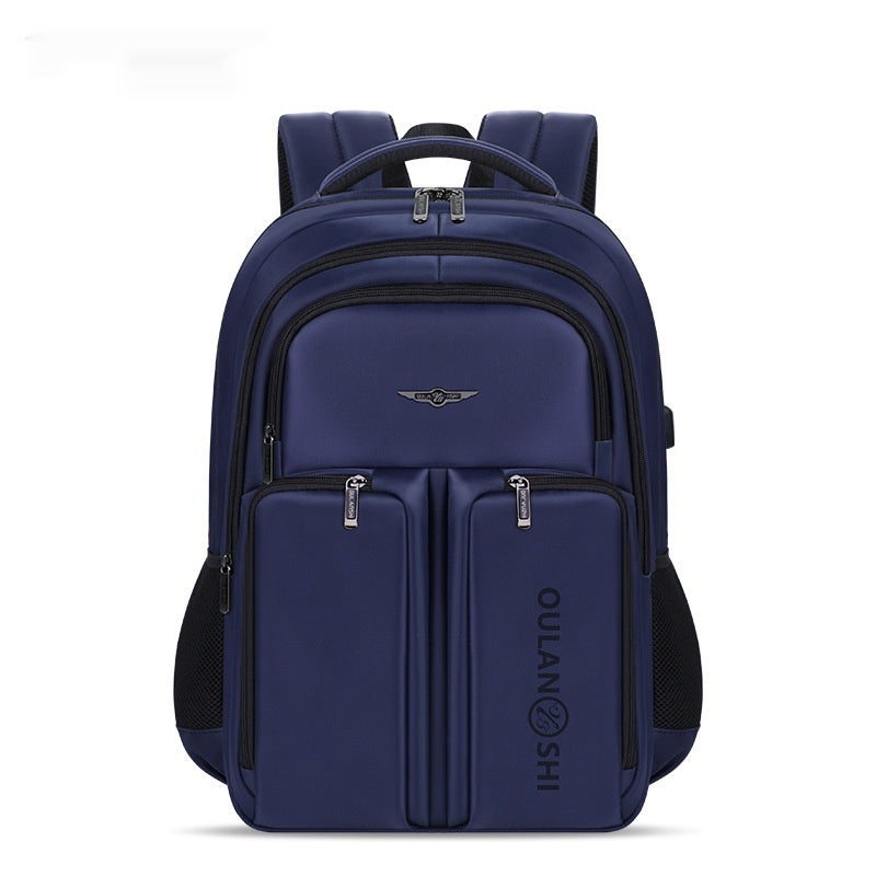 Double-layer Large Capacity Backpack Nylon Stitching - Minihomy