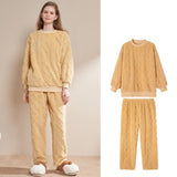 Women's Pajamas Winter Coral Fleece Thickened Fleece-lined Loungewear