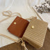 Fashion style shoulder bag women straw woven bag - Minihomy