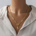 Letter Necklace Real Gold Plated Trend Hip Hop Necklace - Minihomy