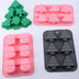 Christmas Silicone 6 Square-Shaped DIY Baking Mold - Minihomy