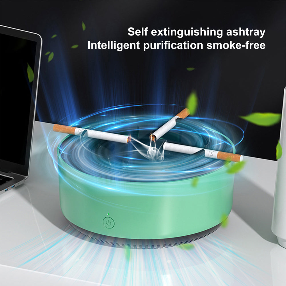 Intelligent Electronic Ashtray with Air Purifier - Durable and Convenient